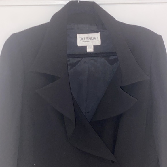 Holt Renfrew Collection buttoned down blazer with belt loops Size 8 - Picture 4 of 13